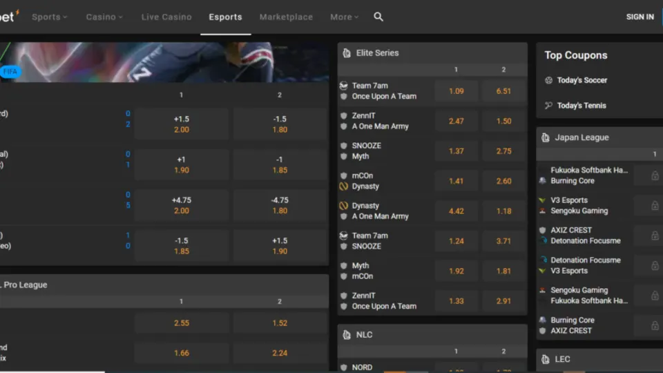 Sportovní sázky a kasino Cloudbet s kryptoměnovým zůstatkem